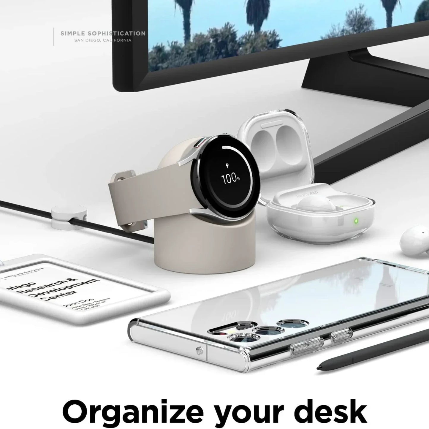 Compatible with Samsung Galaxy Watch 6 7 Ultra Charger Stand Galaxy Watch 3 4 5 Pro Charger silicone Stand