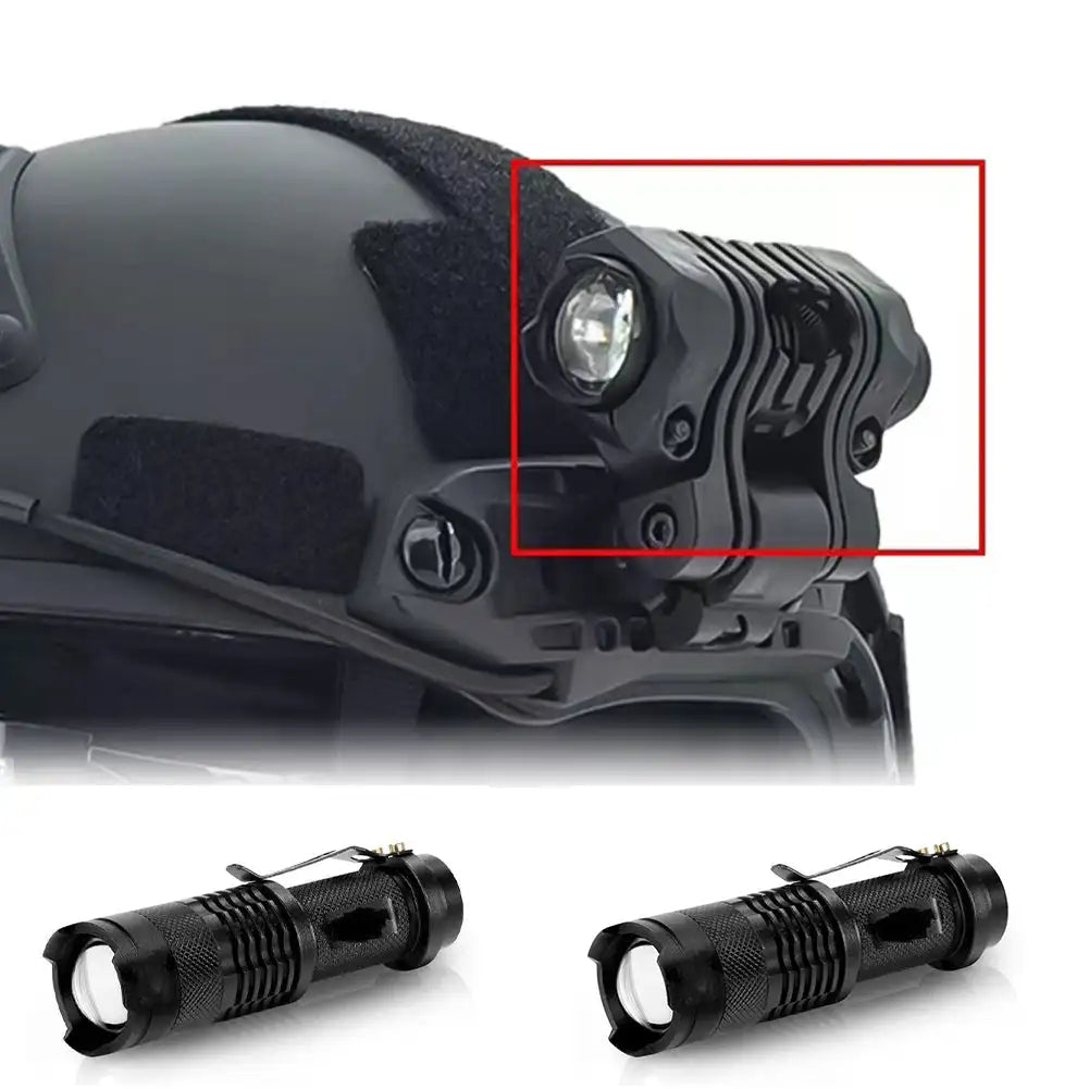 Tactic Airsoft Strobe Consant Momentary Helmet Lamp with White Scout Light Helmet Lamp