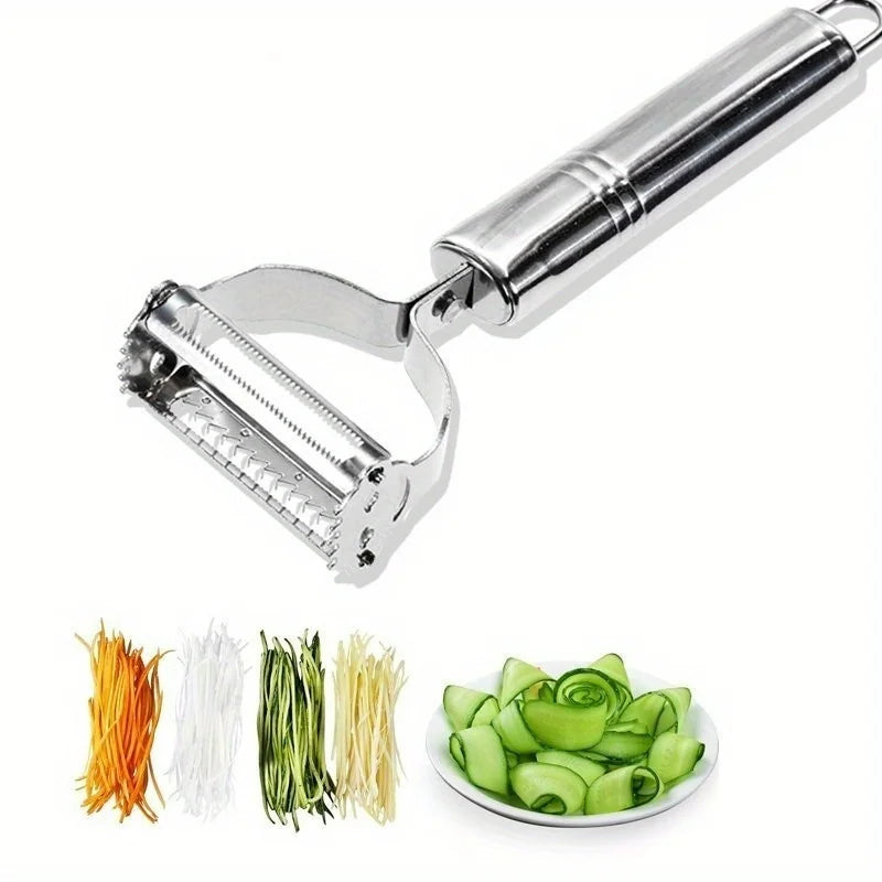 🥒 Stainless Steel Double-Head Vegetable & Fruit Peeler