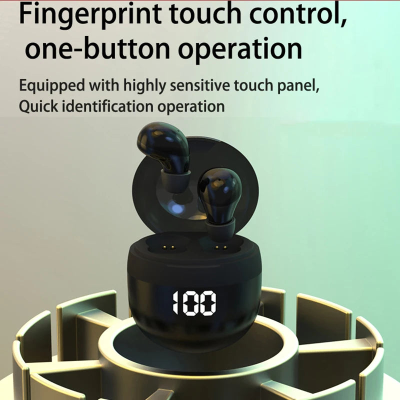 Invisible Headphones TWS Mini Earphones Wireless Bluetooth 5.3 Earbuds with Microphone Noise Reduction In-Ear Headset for Xiaomi