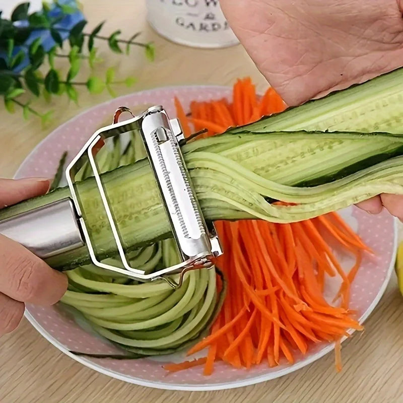 🥒 Stainless Steel Double-Head Vegetable & Fruit Peeler