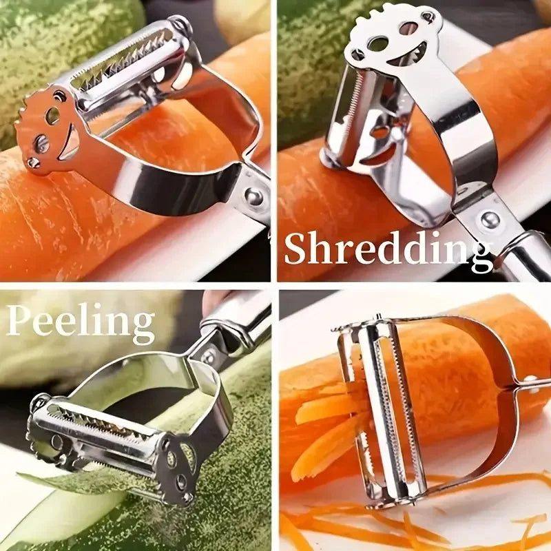 🥒 Stainless Steel Double-Head Vegetable & Fruit Peeler